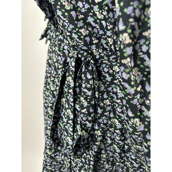 NWT English Factory Size XS Floral Wrapped Mini Dress Ruffles Feminine - Picture 12 of 16